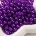 Violette runde lose Glasperlen für DIY handgemachte Schmuck Armband Halskette Zubehör Teile. - 6mm Packung (50 Stück/Packung) / Lila