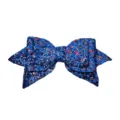 Blue sequin bow accessory for cups or hair, sparkly glitter bow decoration for stylish DIY. - Sequin No. 6 Royal Blue