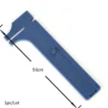 Blue plastic vernier caliper measuring tool 9.6cm pocket size precision sliding gauge 1pc/lot - Plastic Vernier Caliper / 1 Piece/Pack