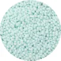 abalorios gemelos de vidrio 6x4mm verde menta macaron cuentas de dos agujeros accesorios de joyería - Paquete de 10g (Aprox 100 Pcs) / Verde Azul Claro