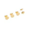 14K Vergulde Platte Oorstekers Blanks DIY Sieraden Maken Onderdelen Componenten Set - Zonder Oogje Oorsteker (8x12mm) / 2 Stuks/Pak