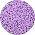 Cuentas de maní violetas de doble agujero 6x4mm cuentas de vidrio macaron para joyería DIY - Paquete de 10g (Aprox 100 Pcs) / Púrpura Cristal