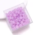 Paarse glas abacus kralen losse platte ronde kralen voor DIY handgemaakte sieraden maken - Lichtpaars