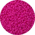 Cuentas de vidrio cacahuete rosa oscuro 6x4mm para pulseras y joyas de bricolaje - Paquete de 10g (Aprox 100 Pcs) / Fucsia