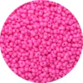 Cuentas de vidrio de mani rosa 6x4mm accesorios de pulsera DIY variante de color vivo - Paquete de 10g (Aprox 100 Pcs) / Rosa rojo