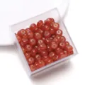 Rode abacus glas kralen plat rond tussenstuk losse kralen voor DIY sieraden maken armbanden - Granaatrood