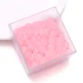 Roze glazen abacus kralen voor handgemaakte DIY sieraden, platte ronde losse kralen voor armband. - Roze