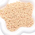 Solid color peanut beads acrylic DIY jewelry accessories, light beige bracelet necklace parts. - 4x6mm (Approx 105 Pieces/Pack) / Orange Yellow
