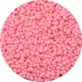 Cuentas de maní de vidrio rosa macaron 6x4mm cuentas sueltas para hacer joyas de pulseras DIY. - Paquete de 10g (Aprox 100 Pcs) / Rosa Melocotón Claro