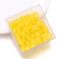 Gele glas abacus kralen losse platte ronde kralen voor DIY handgemaakte sieraden delen - Kristalgeel