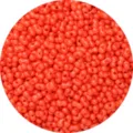 Cuentas de cacahuete de vidrio rojo 6x4mm cuentas de dos agujeros para pulseras de joyeria DIY. - Paquete de 10g (Aprox 100 Pcs) / Rojo Anaranjado