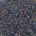 Perles de rocaille en verre irisées colorées pour fabrication de bijoux artisanaux DIY - Noir