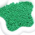 Green acrylic peanut beads for DIY jewelry making, ideal for handmade necklaces and bracelets. - 4x6mm (Approx 105 Pieces/Pack) / Dark Green