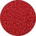 Cuentas de vidrio gemelas rojas 6x4mm, cuentas de maní pintadas para pulseras DIY hechas a mano. - Paquete de 10g (Aprox 100 Pcs) / Rojo