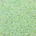 Perles de rocailles en verre irisées vert clair 2-4mm, accessoires de bricolage pour bijoux. - Vert Herbe