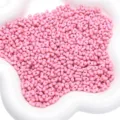 Pink acrylic peanut beads for DIY jewelry making, loose spacer beads for handmade bracelets. - 4x6mm (Approx 105 Pieces/Pack) / Deep Pink