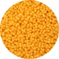 Cuentas de vidrio de maní naranja 6x4mm cuentas sueltas para hacer joyas de bricolaje. - Paquete de 10g (Aprox 100 Pcs) / Naranja