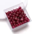 Donkerrode glas abacus kralen losse platte ronde DIY accessoires voor handgemaakte sieraden kettingen. - Rode agaat