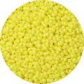 Cuentas de Maní de Vidrio Amarillo 6x4mm 2 Agujeros Cuentas Sueltas para Pulseras DIY Joyería - Paquete de 10g (Aprox 100 Pcs) / Amarillo