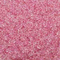 Perles de rocaille en verre rose irisé 2-4mm pour bracelets colliers faits à la main DIY. - Rose rouge