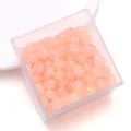 Lichtroze glas abacus kralen platte tussenkralen voor DIY sieraden maken armbanden. - Abrikoos