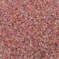 Perles de verre rocailles rose irise 2-4mm en vrac pour fabrication de bijoux et bracelets. - Bordeaux