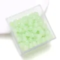 Lichtgroene glas imitatie jade abacus kralen losse platte kralen voor DIY sieraden. - Lichtgroen
