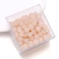 Lichtroze abacus glas kralen losse kralen voor DIY handgemaakte sieraden maken accessoires. - Bruin