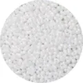 6x4mm Blanco Perla Brillo Vidrio Cacahuate Cuentas DIY Pulsera Accesorios A granel Cuentas - Paquete de 10g (Aprox 100 Pcs) / Blanco Crema