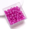 Fuchsia glas jade abacus losse kralen platte kralen voor DIY handgemaakte sieraden ketting armband - Paars
