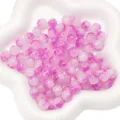 Perles en verre craquelé rose Perles rondes DIY Bijoux faits à la main Bracelet Collier - 20 Pièces/Paquet (10mm) / Style 91