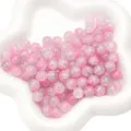 Perles de verre craquelées roses perles rondes en vrac pour bracelet DIY collier fabrication bijoux - 20 Pièces/Paquet (10mm) / Style 90