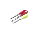 DIY craft crochet hook tool set for handmade accessories and detailed work, red and green. - Single-Head Crochet Hook