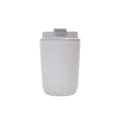 Kompakter 12oz Edelstahl Reise-Kaffeebecher mit dichtem Deckel fur den taglichen Einsatz. - Hellblau