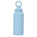 Light blue stainless steel insulated water bottle with magnetic phone stand lid for outdoor sports - 1000ML / Sky Blue