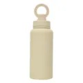 Beige Stainless Steel Insulated Water Bottle Variant Sport Flask with Unique Ring Lid - 1000ML / Beige