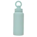 Light blue stainless steel sports water bottle featuring magnetic phone holder lid model - 1000ml / Pale Green