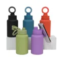 Insulated Stainless Steel Water Bottle with Magnetic Phone Holder Lid, Color Variant - 1000ml / Random Color