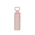Rosa Isolierte Trinkflasche 500ml Tragbare Vakuum Thermoskanne Einfache Thermosflasche - Rosa