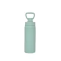Minzgrüne Vakuum Sport-Wasserflasche, 500ml tragbarer Isolierbecher mit Griff für den Alltag. - Blassgrün