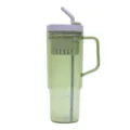 40oz Plastik Becher mit Griff Strohhalm und Teesieb Grosse Kapazitat Auto Trinkflasche - 40oz/1200ML / Transparentes Hellgrün 57590