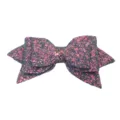 Sparkling glitter double bow decoration for cups and hair accessories, bright and shiny look. - Sequins No. 17 Grey Pink