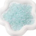Abalorios de cristal aurora azul claro de 4mm, accesorios para pulseras DIY joyería - Paquete de 10g (Aprox. 150pcs) / Aguamarina