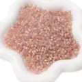 Cuentas de vidrio ojo de gato aurora de 4mm cuentas sueltas para pulseras DIY y hacer joyas. - Paquete de 10g (Aprox. 150pcs) / Rosa Mariposa