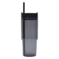 40oz Large Capacity Car Tumbler Plastic Straw Cup Dark Grey Travel Mug Variant SKU - 26oz Transparent Gray Blue