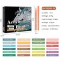 GuangNa Morandi Acryl Marker 24 Farben Set Wasserfest Feine Spitze Malstifte Zeichnen - S2000 24-Farben-Set