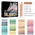 GuangNa S2000 Morandi Acryl Marker Set 48 Farben, wasserfeste Permanent Marker zum Malen Design - S2000 48-Farben-Set