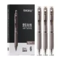 Ensemble de stylos gel rétractables Baoke 0.5mm, centre de gravité bas écriture noire. - 0.5mm / Gris Mocha
