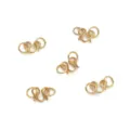 Gold color W connecting clasps S shape hook clasp DIY jewelry making findings sets - Small W Connector With Double Loops