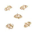 Gold Color Preserving S Shape Jewelry Clasps Set For DIY Bracelet Necklace Findings - Large S Connector With Double Loops